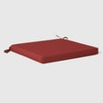 thumbnail image 3 of WestinTrends Solace Outdoor Patio Kitchen Dining Chair Square Seat Cushions Set of 4, 19" x 17", Red, 3 of 3