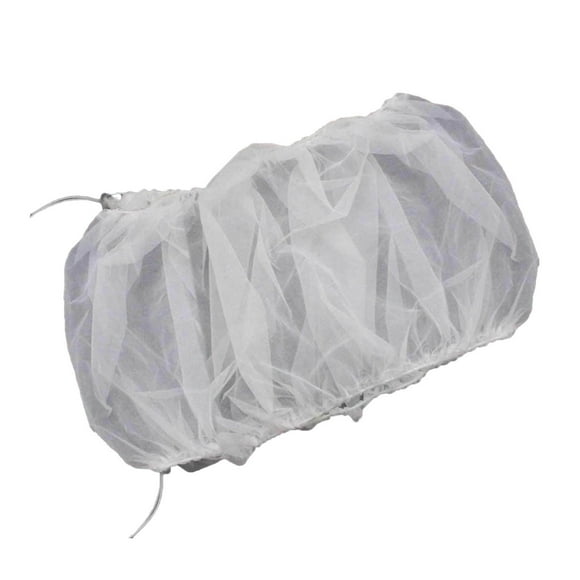 JENIKR Bird Cage Net Cover Feather Catcher Soft Skirt Guard Nylon Mesh Netting for Parrot Round Square Cages Protective Cover White