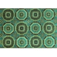 thumbnail image 1 of Ahgly Company Indoor Rectangle Abstract Turquoise Blue Modern Area Rugs, 7' x 9', 1 of 4