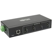 Tripp Lite by Eaton 4-Port Industrial-Grade USB 2.0 Hub, 15 kV ESD Immunity, Metal Housing, Wall/DIN Mountable