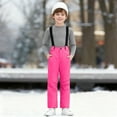 thumbnail image 5 of Dmsael Boys Snow Pants Kids Snow Ski Bib Pants Winter Waterproof Windproof Ripstop Warm Insulated Snowboard Overalls Boys Hot Pink,6-7 Years, 5 of 6