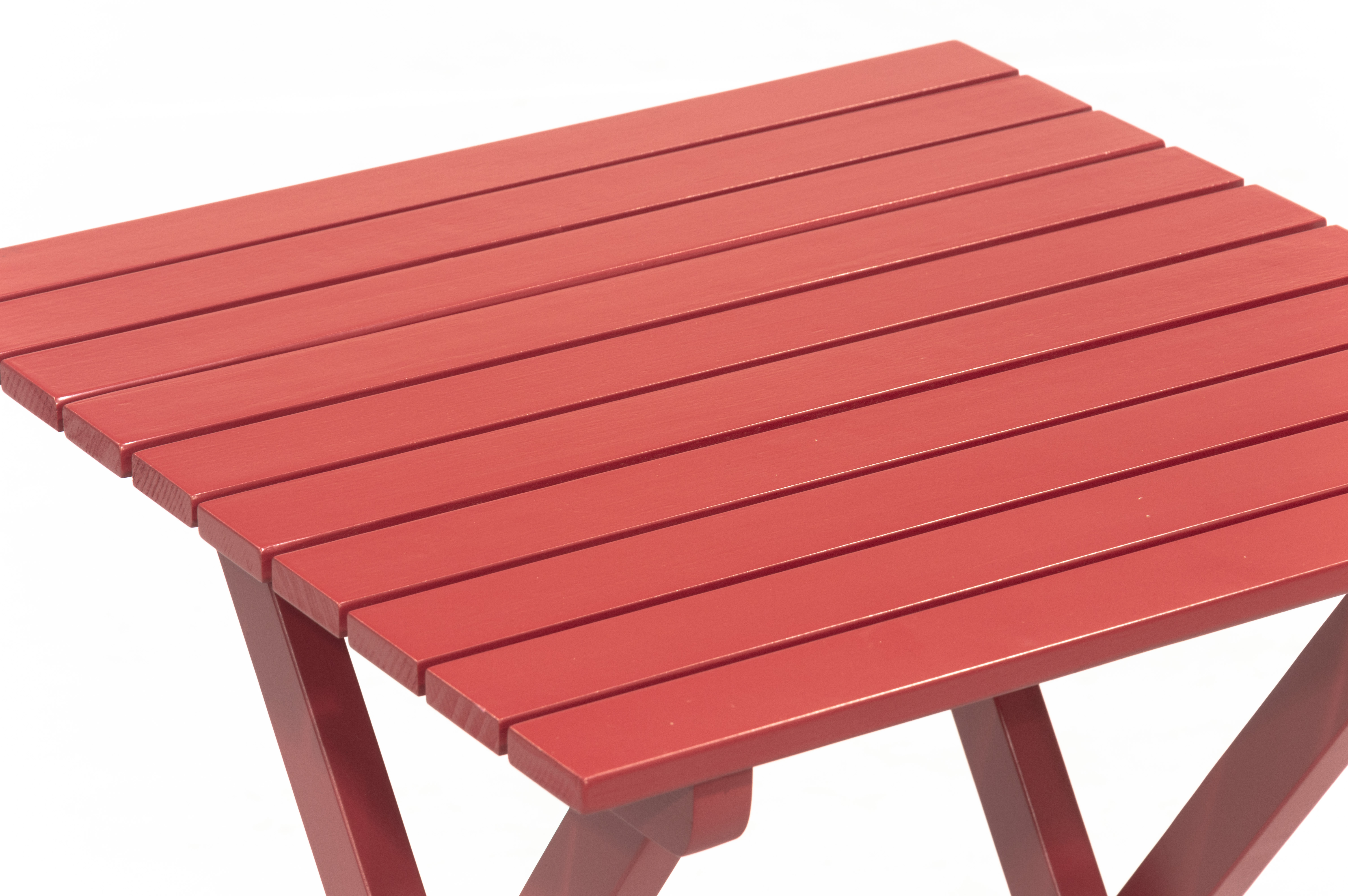 Outdoor Patio Garden Furniture 3-Piece Wood Adirondack Chair Set, Weather Resistant Finish,2 Adirondack Chairs and 1 Side Table-Red
