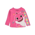 thumbnail image 4 of Baby Shark Baby Girls' 3-Pack Long-Sleeved T-Shirts - multi, 12 months (Infant), 4 of 4