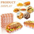 thumbnail image 4 of NOGIS 200Pcs Home Paper Hot Dog Trays- 5.5” Rectangular Fluted Hot Dog Tray - Disposable Hot Dog Wrappers - Rectangular Food Trays for to-Go Orders, Takeout, Festivals, 4 of 7