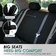 thumbnail image 5 of FH Group Cosmopolitan Flat Cloth Car Seat Covers Fit For Car Truck SUV Van - Front Row, 5 of 7