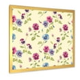 thumbnail image 2 of Designart 'Blue and Pink Pansy Flowers I' Traditional Framed Art Print, 2 of 4