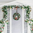 thumbnail image 5 of chalian Adjustable Wreath Hanger - Over The Door Hook, 14.9 to 25 Inches & Holder for Larger Christmas Decorations (Nickel, 20 lbs), 5 of 15