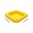 thumbnail image 3 of MMJ Pool Float Inflatable Snack Bar Floating Drink Cooler Fruit Tray Cup Holder for Summer Party 23.62x23.62in, 3 of 6