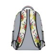 thumbnail image 3 of Butterfly and Flower Red Pattern Backpack for School, Cute School Bag with Adjustable Shoulder Straps and Padded Back, 15.3"x11"x6.7", 3 of 5