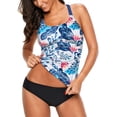 thumbnail image 3 of Haut de Tankini à Dos Nageur à Rayures Imprimées pour Femmes Sans Bas S - TTTG, 3 of 4