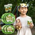 thumbnail image 7 of Gxhong Disposable Party Supply Sets with Plates Cups, Paper Green, 7 of 7