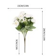 thumbnail image 3 of Ramo de rosas artificiales 28-32 cm flores de seda decoración para el hogar centro de mesa de boda realista listo para regalar flores eternas de bajo mantenimiento 1 pieza, 3 of 5