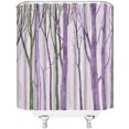 thumbnail image 3 of Tree Shower Curtain Abstract Birch Tree Trunk Autumn Leafless Fall Forest Branch Nature Rustic Vintage Bathroom Decor Fabric Curtain with Hooks, 3 of 3