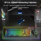 thumbnail image 3 of Teclado Gamer de 99 teclas, conexión de 3 modos, retroiluminación RGB para PC portátil de escritorio JShteea Nuevo, 3 of 9