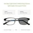 thumbnail image 2 of Lentes Gafas de bloqueo de luz azul Anti 4-400nm Rayos Gafas para juegos de computadora Gafas para juegos de computadora Gafas ligeras Marco retro, 2 of 7