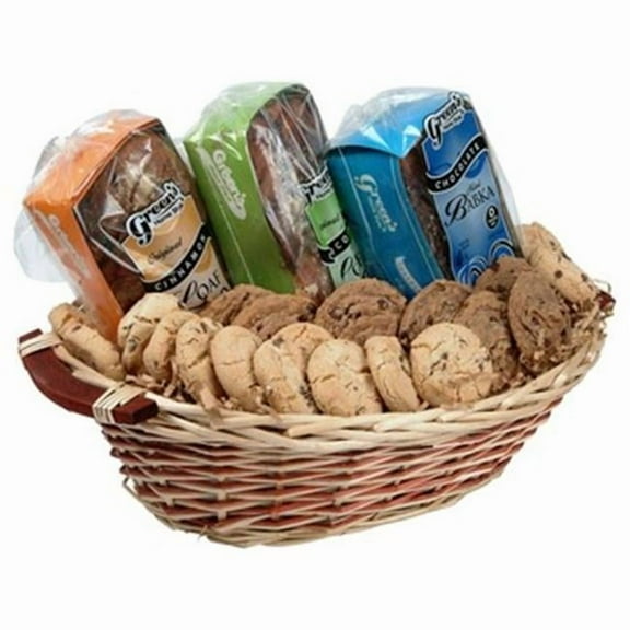 Greens Deluxe Gourmet Chocolate Babka Food Kosher Gift Basket
