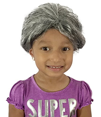 old woman wig
