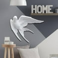 thumbnail image 4 of White Resin Birds Wall Decor ,Nordic Hanging 3D Sparrow Wall Art, Swallows Wall Sculptures for Office Living Room Patio Indoor Backyard , Up, 4 of 8