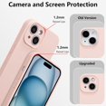 thumbnail image 4 of XUCP-for iPhone 14 Case Silicone,with [Full Camera Protection][Soft Anti-Scratch Microfiber Lining],Liquid Silicone Ultra Slim Shockproof Phone Case for Men Women Girls-Pink, 4 of 4