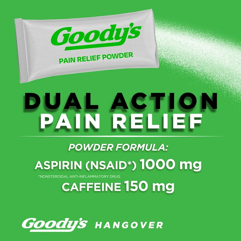 Goody's Powders, Fast Pain Relief & Alertness Boost, Berry Citrus Flavor, 16 Stick Powders