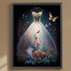 thumbnail image 1 of Cuadros Decorativos 5D bricolaje ronda completa taladro diamante pintura vestido de boda Kit Home Decor (B6416) Wdftyju embutido en tela, 1 of 9