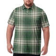 thumbnail image 3 of Trgacdwlo XL-8XL Big and Tall Men's Golf Shirts Plaid Quick Dry Mens Shirts Short Sleeve Breathable Workout Men's Polo Shirts, 3 of 8