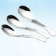thumbnail image 4 of Juego de 3 cucharas de acero inoxidable para comida, sopa infantil, arroz, espesantes, tamaño grande, mediano y pequeño., 4 of 5