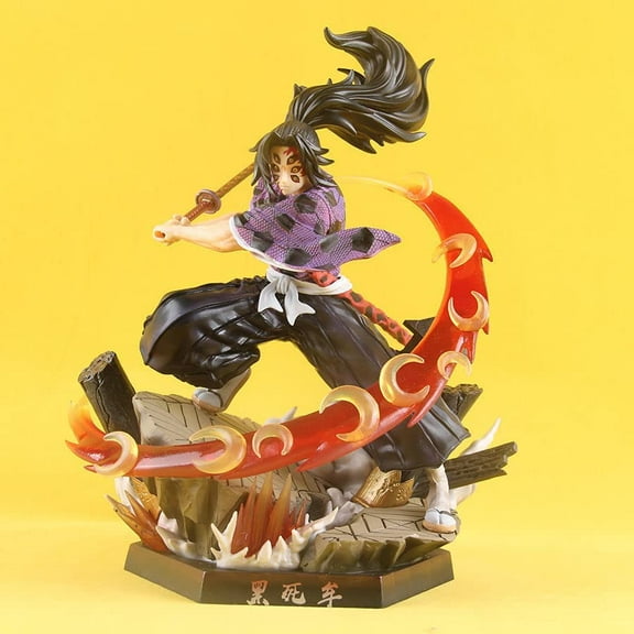 New, Kokushibo 28cm/11inch Kokushibo Cartoon Statues Tanjiro Nezuko Collectible Statue