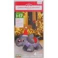 Gemmy Airblown Inflatable Christmas Elephant, 4'