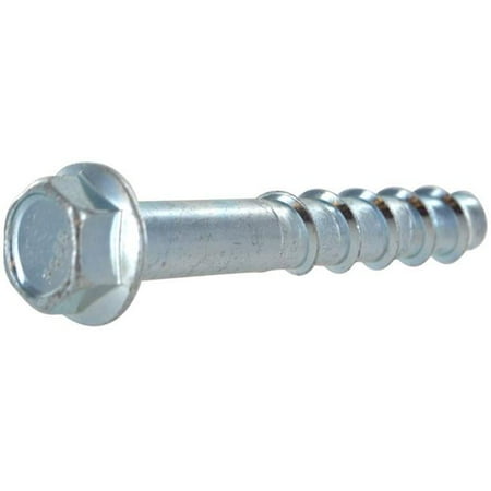 

Hillman 5011745 0.25 in. Dia. x 3 in. Screw-Bolt Plus Steel Concrete Screw Anchor Pack of 25