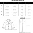 thumbnail image 5 of Pyjama en Satin pour Hommes Ensemble de Pyjama Long Boutonné Vêtements de Nuit, Vert Vin Rouge Rayé, 5 of 5