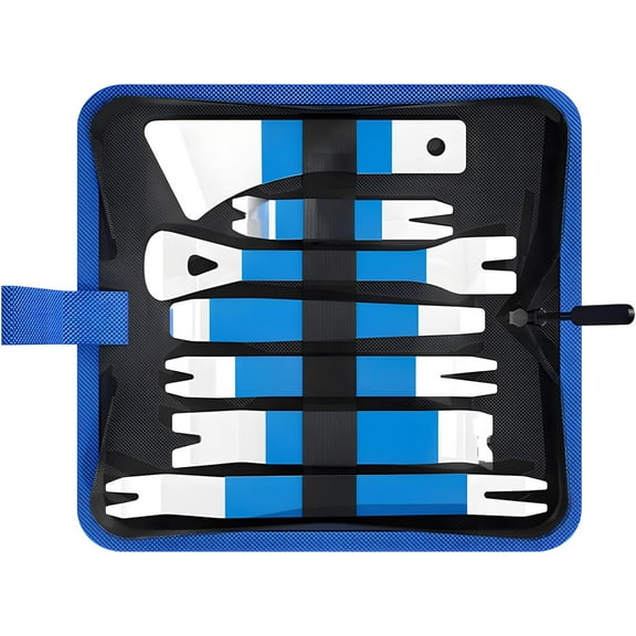 Car Repair Pry Plate Tools, Auto Trim Removal Tool Kit No-Scratch Pry Tool Kit for Car Door Clip Panel & Audio Dashboard Dismantle -7PCS (1 Set)