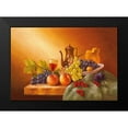 thumbnail image 2 of Fasani 24x18 Black Modern Framed Museum Art Print Titled - Still-Life WITH FRUITS I, 2 of 5