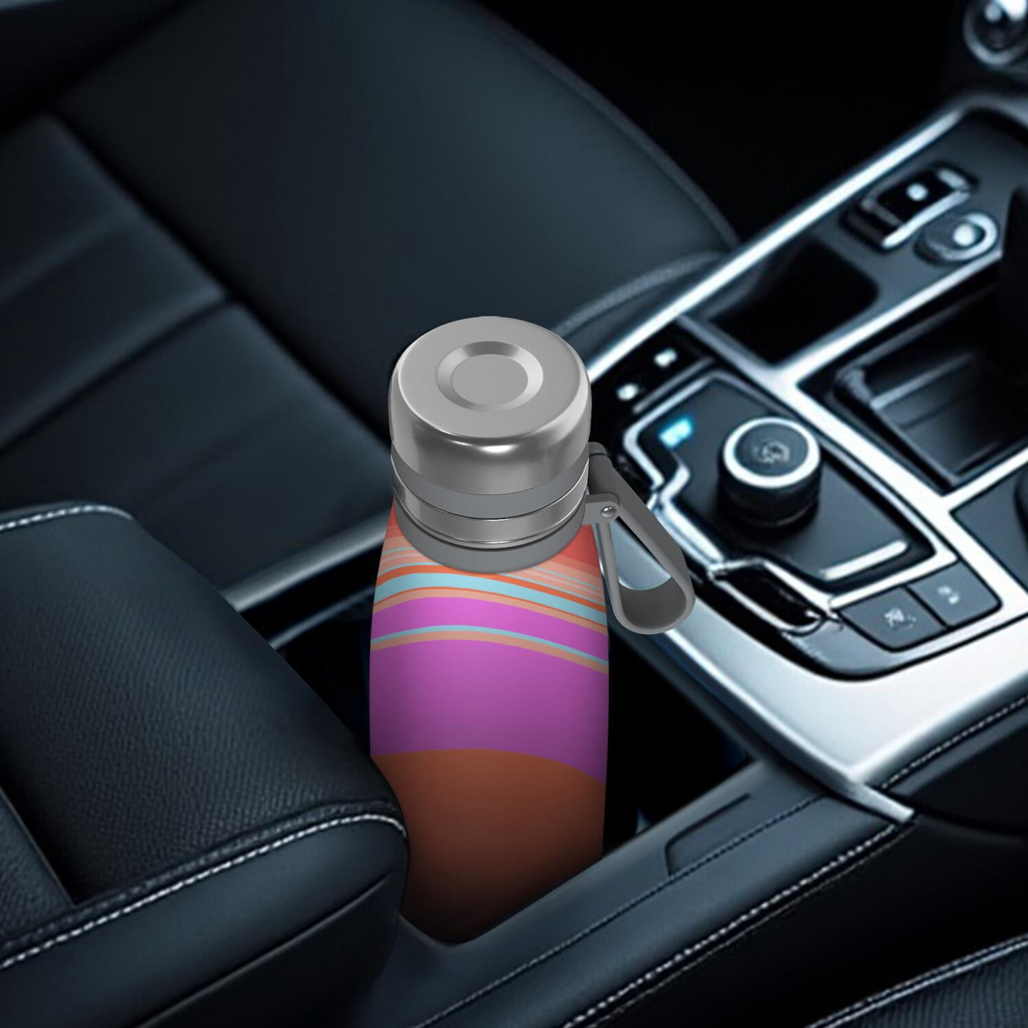 29oz Insulated Water Bottle with Tea Infuser, Stainless Steel Travel Mug, Liquid & Marble Print