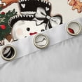 thumbnail image 4 of Feelyou Child Christmas Snowman Blackout Curtains Set of 2 (52x84 Each), Kawaii Gingerbread Man Window Curtains, Retro Xmas Tree Curtains and Drapes, Blackout Curtains Room Decor, 4 of 6