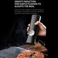 thumbnail image 4 of Gravity Electric Salt  Pepper Grinder  Large Capacity  Battry Power  Adjustable Coarseness  Dust Lid  LED Light, 4 of 11