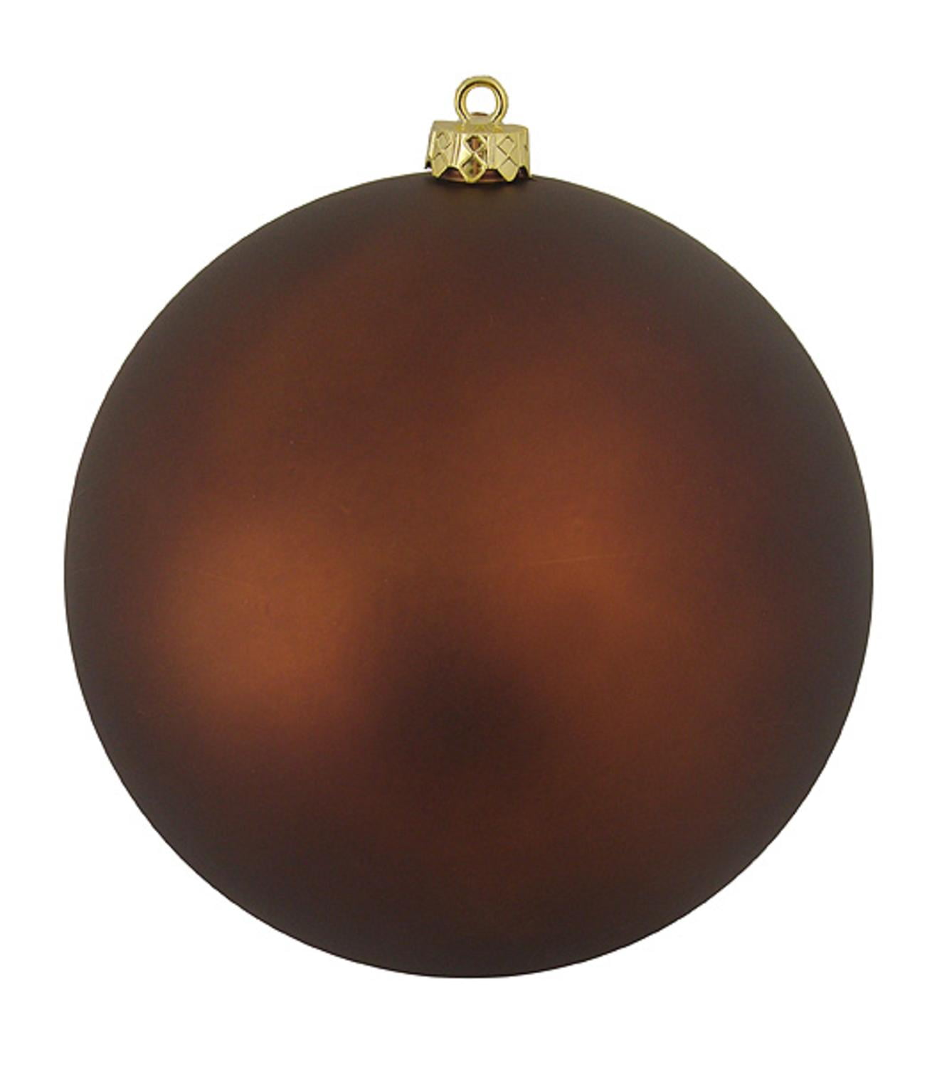 Shatterproof Matte Mocha Brown Commercial Christmas Ball Ornament 6