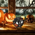 thumbnail image 3 of Halloween Wooden Pumpkin Desktop Ornament – Festive Decor for Home, Party & Holiday Rooms, 3 of 5