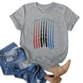 thumbnail image 5 of ORT Womens American Flag Shirt July 4th T-Shirt Graphic Tees Casual Short Sleeve Tee Top(Z1-Grey,M), 5 of 5