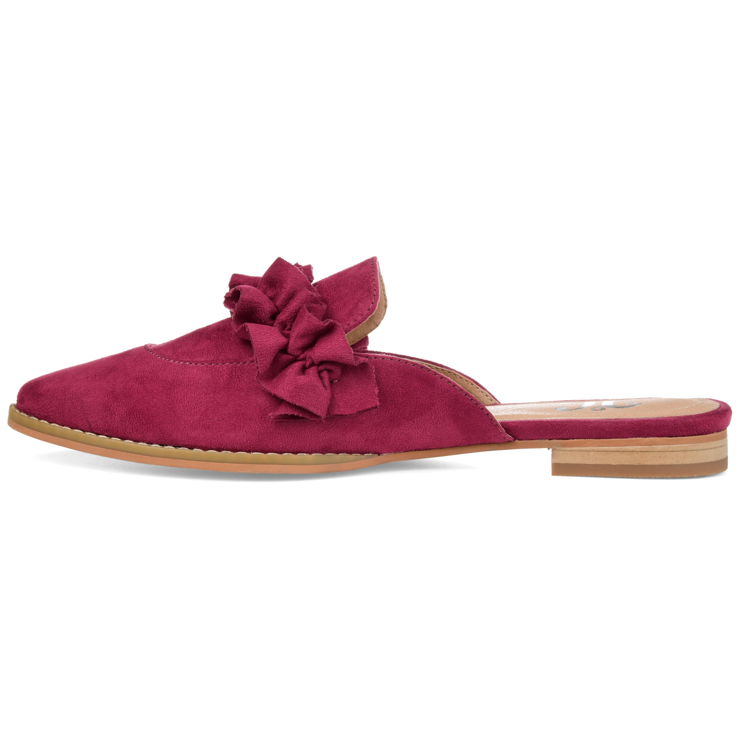 Journee Womens Kessie Slip On Pointed Toe Mules Flats
