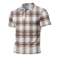 thumbnail image 6 of Uwinwear Men's Polo Shirts Short Sleeve Casual Polo T Shirt Color Block Slim Fit Golf Shirts Big and Tall Summer Tops,White,S, 6 of 6