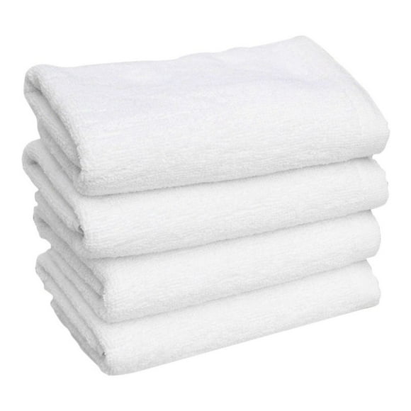 Melocotton 1 Toalla de Medio baño Blanca Linea Hotelera (140x80cm) 100% Algodón Hilo Open, 650 Gramos. Ideal para Hogar, Hoteles y Hospitales. Práctica y Fácil de Lavar. Body Towel