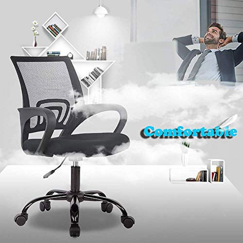 BestOffice Executive Chair with Lumbar Support & Swivel, 250 Ib. Capacity, Black - image 3 of 7