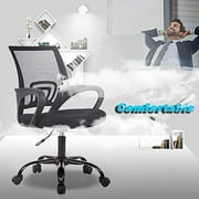 BestOffice Ergonomic Office Chair, Lumbar Support, Adjustable Height with Armrests for Adults(Black)