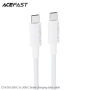ACEFAST C18-03 USB-C to USB-C Braid Charging Data Cable Seamless Connectivity