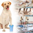 thumbnail image 3 of Limpiador de patas de perro, taza limpiadora de patas de perro, cepillo de limpieza de pies de silicona portátil 2 en 1 para perros con pata fangosa, limpiador de pies de perro para perros grandes, r, 3 of 5