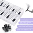 thumbnail image 4 of Ventiladores falsos prefabricados de Eyelashes WENDY LASHES, 1200 unidades, volumen 16D, 4 of 7