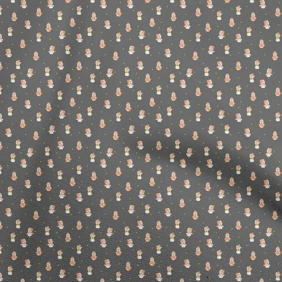 oneOone Silk Tabby Gray Fabric Christmas Sewing Fabric By The Yard Printed Diy Clothing Sewing Supplies 42 Inch Wide