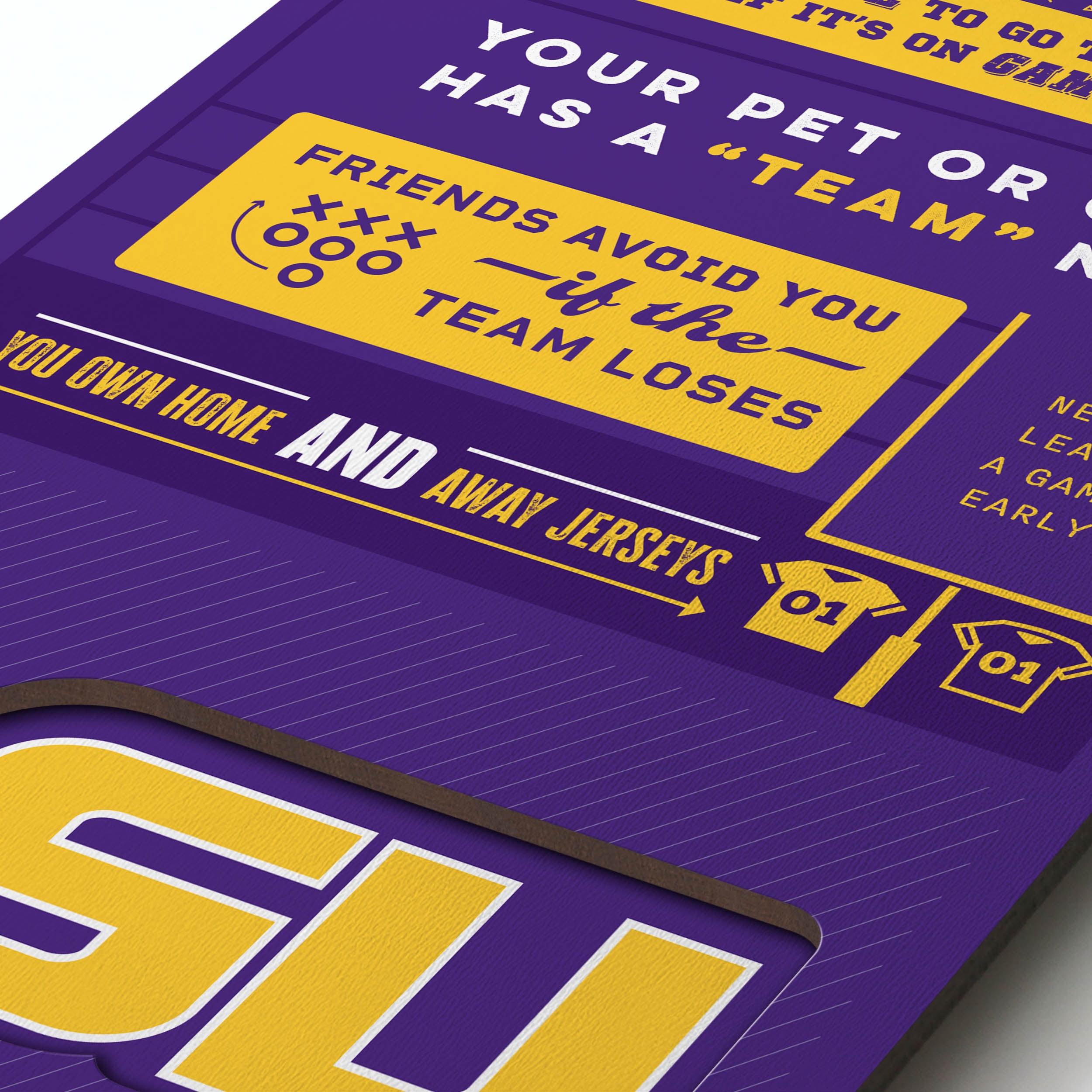 YouTheFan NCAA LSU Tigers 3D Top 10 Wall Art