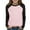 Pink, variant on Boys Girls Raglan Long Sleeve T Shirts Casual Loose Crewneck Color Block Tee Tops Kids Cute Fall Blouses 2-15 Years